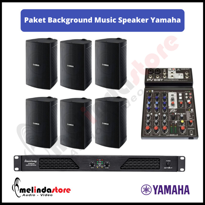 Paket Background Music Indoor Speaker Yamaha | 6 Speaker